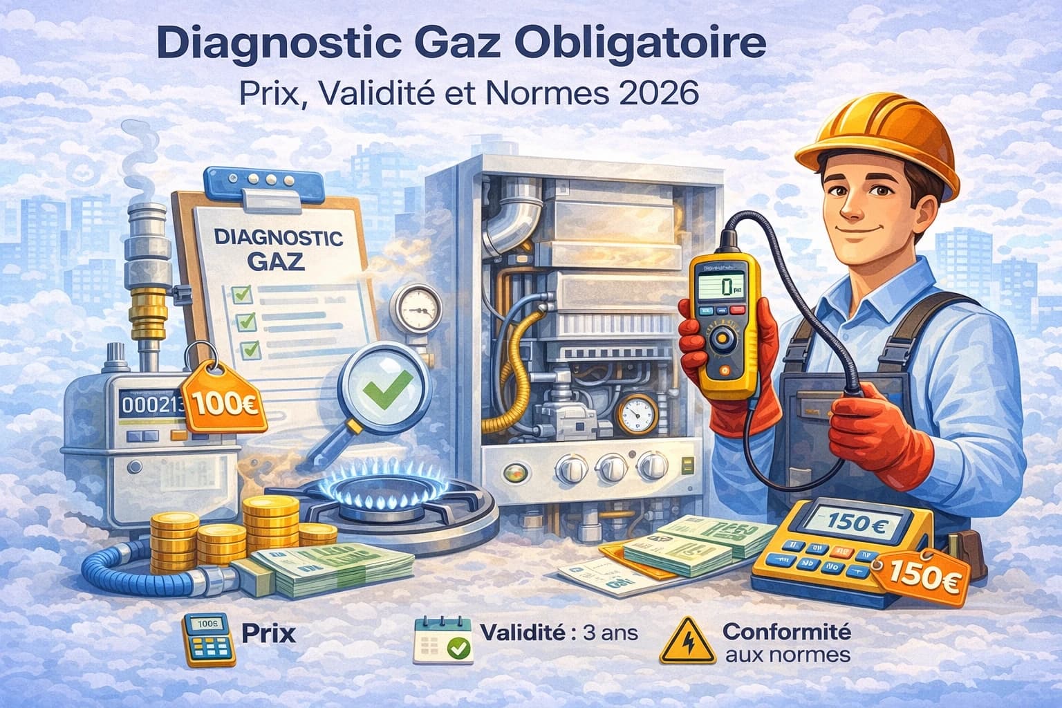 Diagnostic Gaz Obligatoire : Prix, Validité et Normes 2026